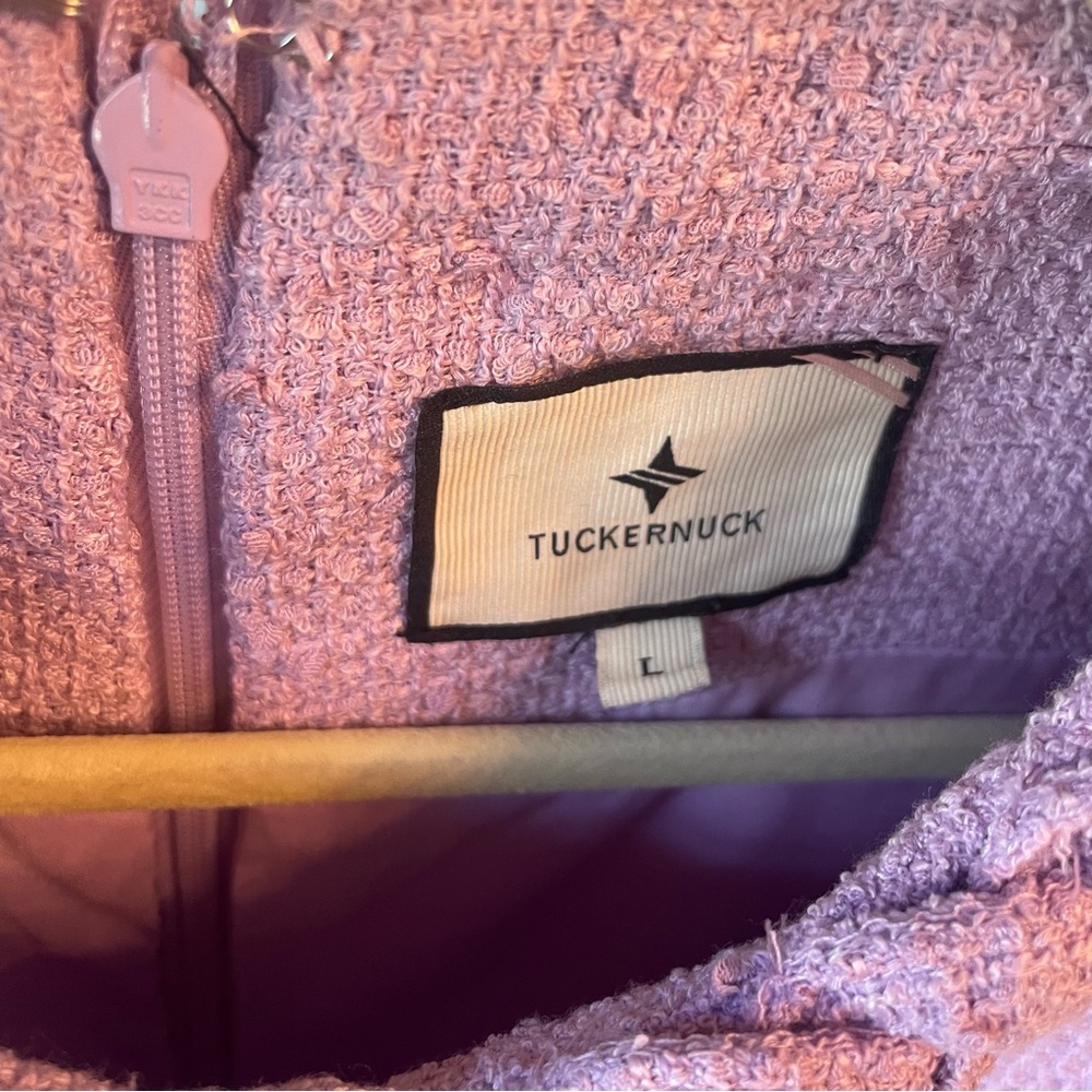 Tuckernuck Lilac Tweed Jackie Dress L - Picture 3 of 4